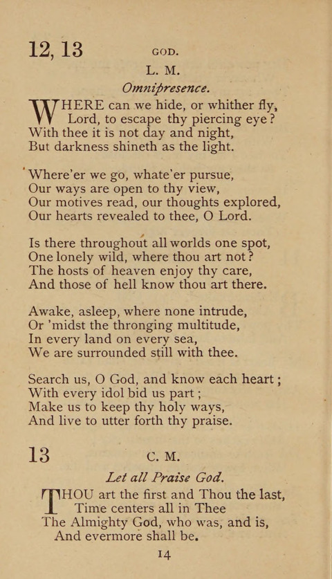 A Collection of Hymns and Sacred Songs: suited to both private and public devotions, and especially adapted to the wants and uses of the brethren of the Old German Baptist Church page 8