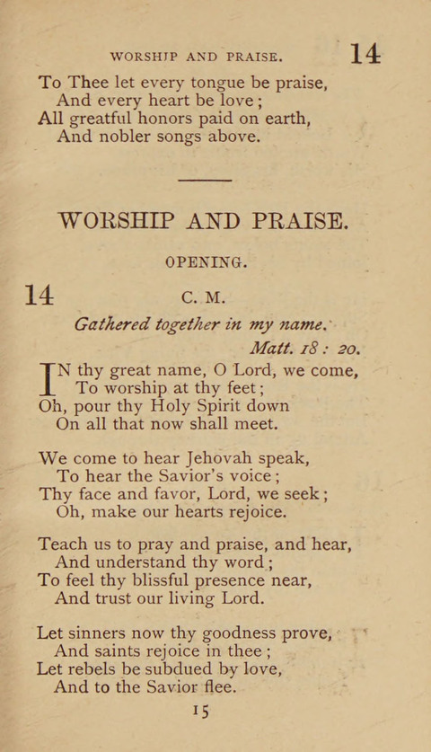 A Collection of Hymns and Sacred Songs: suited to both private and public devotions, and especially adapted to the wants and uses of the brethren of the Old German Baptist Church page 9