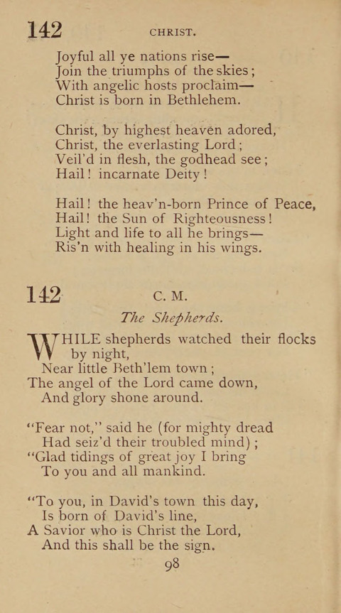 A Collection of Hymns and Sacred Songs: suited to both private and public devotions, and especially adapted to the wants and uses of the brethren of the Old German Baptist Church page 92