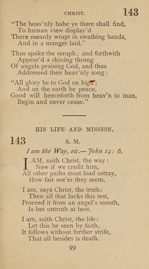 A Collection of Hymns and Sacred Songs: suited to both private and public devotions, and especially adapted to the wants and uses of the brethren of the Old German Baptist Church page 93