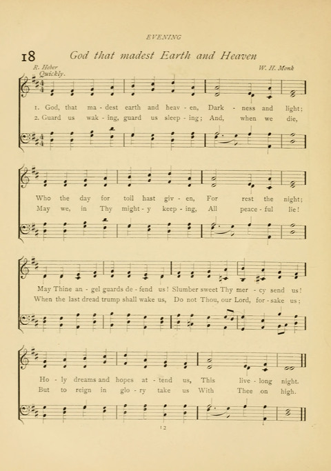 The Calvary Hymnal: for Sunday School, Prayer Meeting and Church Service page 12