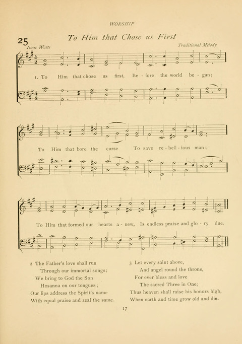 The Calvary Hymnal: for Sunday School, Prayer Meeting and Church Service page 17