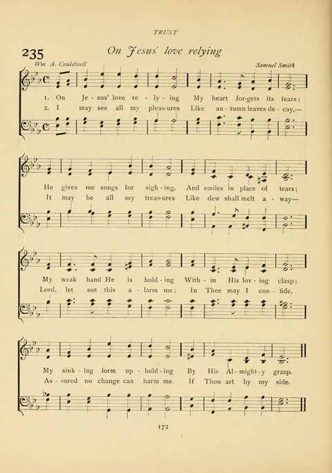 The Calvary Hymnal: for Sunday School, Prayer Meeting and Church Service page 172