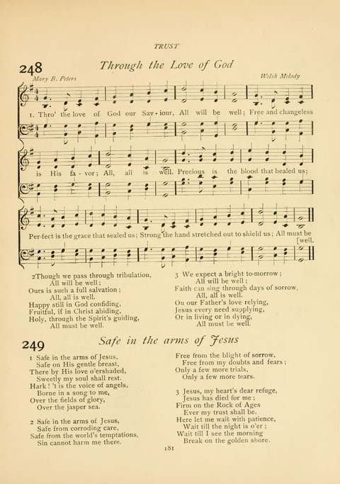 The Calvary Hymnal: for Sunday School, Prayer Meeting and Church Service page 181