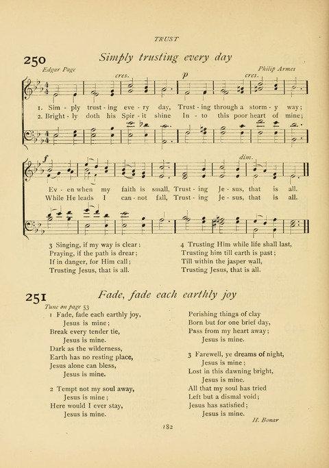 The Calvary Hymnal: for Sunday School, Prayer Meeting and Church Service page 182