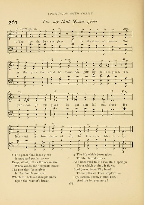 The Calvary Hymnal: for Sunday School, Prayer Meeting and Church Service page 188