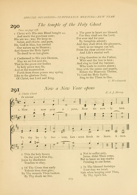 The Calvary Hymnal: for Sunday School, Prayer Meeting and Church Service page 209