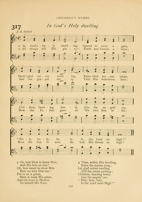 The Calvary Hymnal: for Sunday School, Prayer Meeting and Church Service page 227