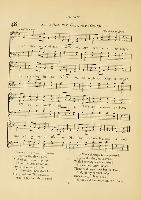The Calvary Hymnal: for Sunday School, Prayer Meeting and Church Service page 34