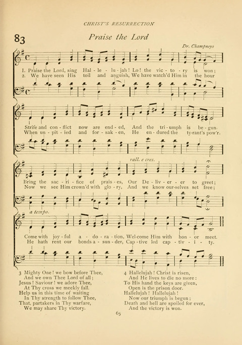 The Calvary Hymnal: for Sunday School, Prayer Meeting and Church Service page 65