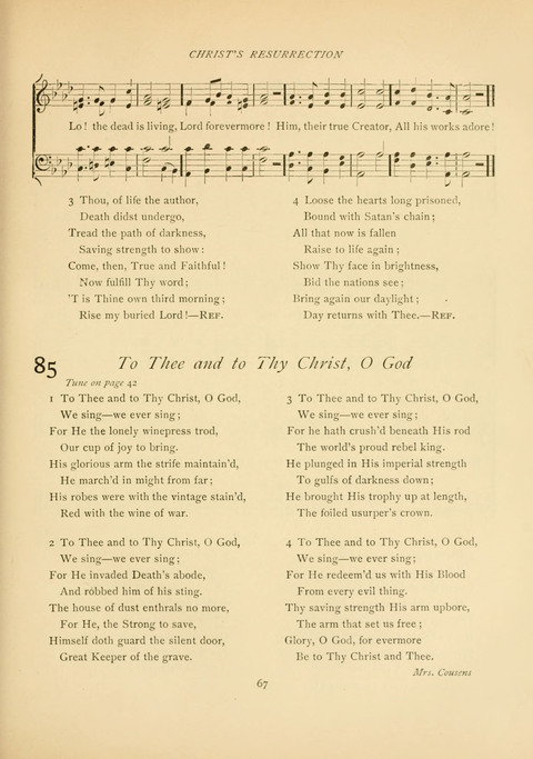 The Calvary Hymnal: for Sunday School, Prayer Meeting and Church Service page 67