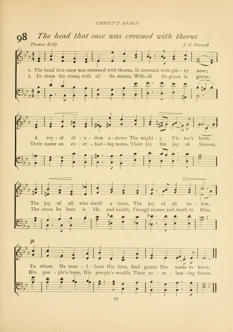 The Calvary Hymnal: for Sunday School, Prayer Meeting and Church Service page 77