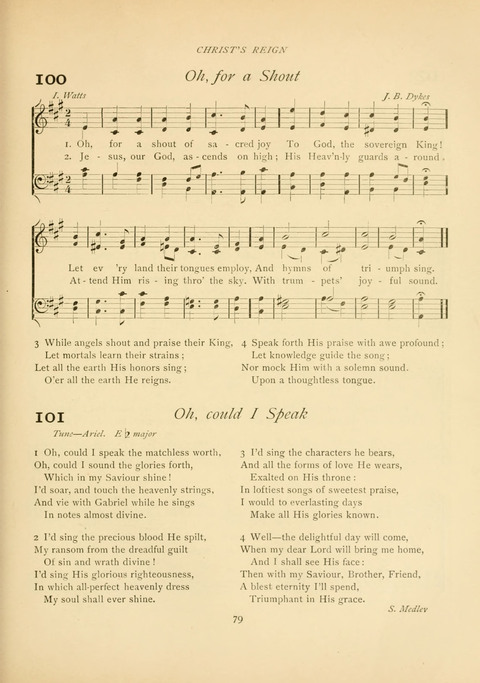 The Calvary Hymnal: for Sunday School, Prayer Meeting and Church Service page 79