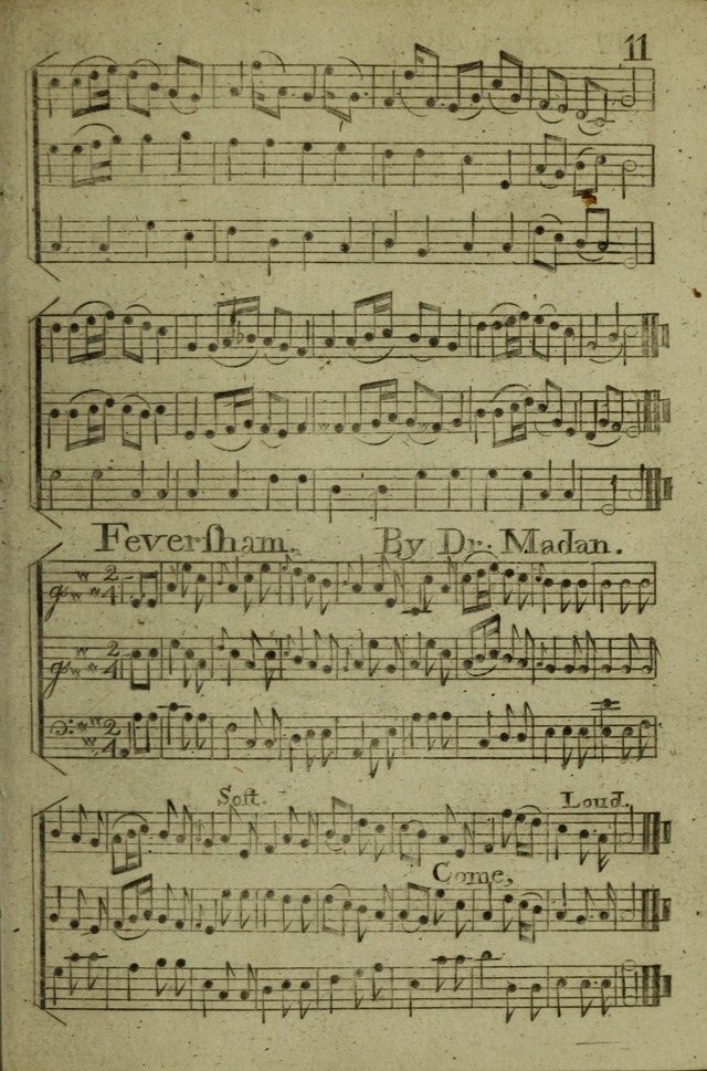 A Collection of Hymn Tunes from the most modern and approved authors page 11