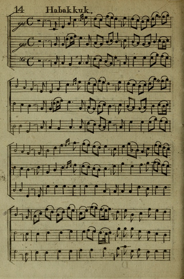 A Collection of Hymn Tunes from the most modern and approved authors page 14