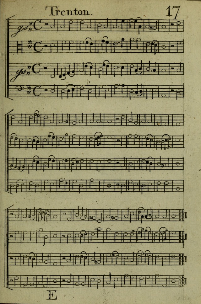 A Collection of Hymn Tunes from the most modern and approved authors page 17