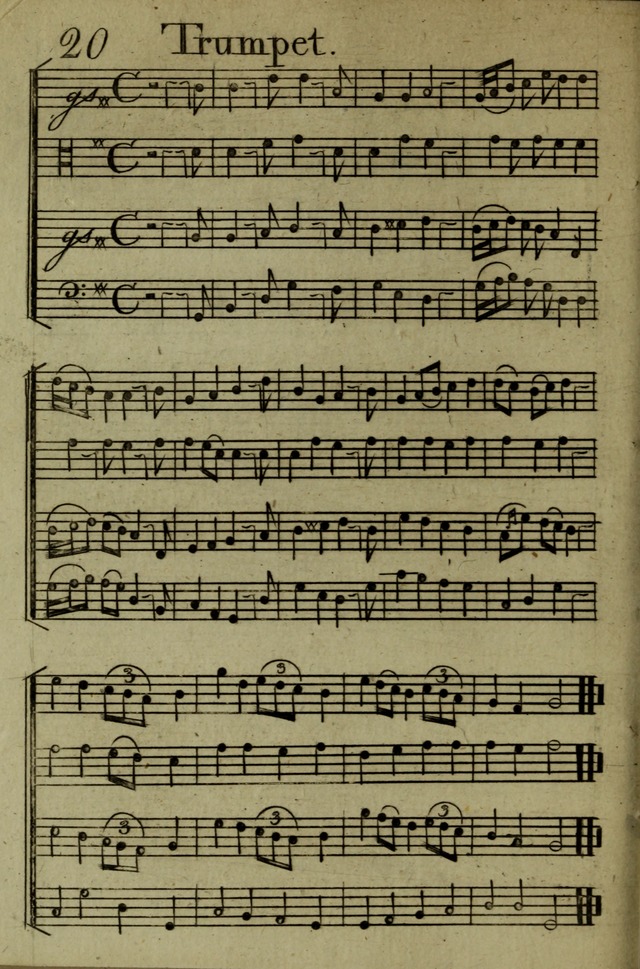 A Collection of Hymn Tunes from the most modern and approved authors page 20