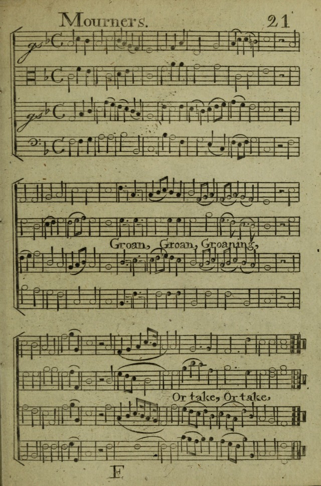 A Collection of Hymn Tunes from the most modern and approved authors page 21