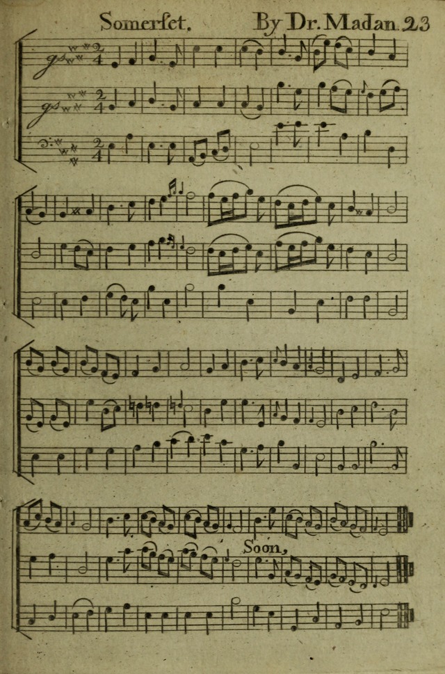 A Collection of Hymn Tunes from the most modern and approved authors page 23