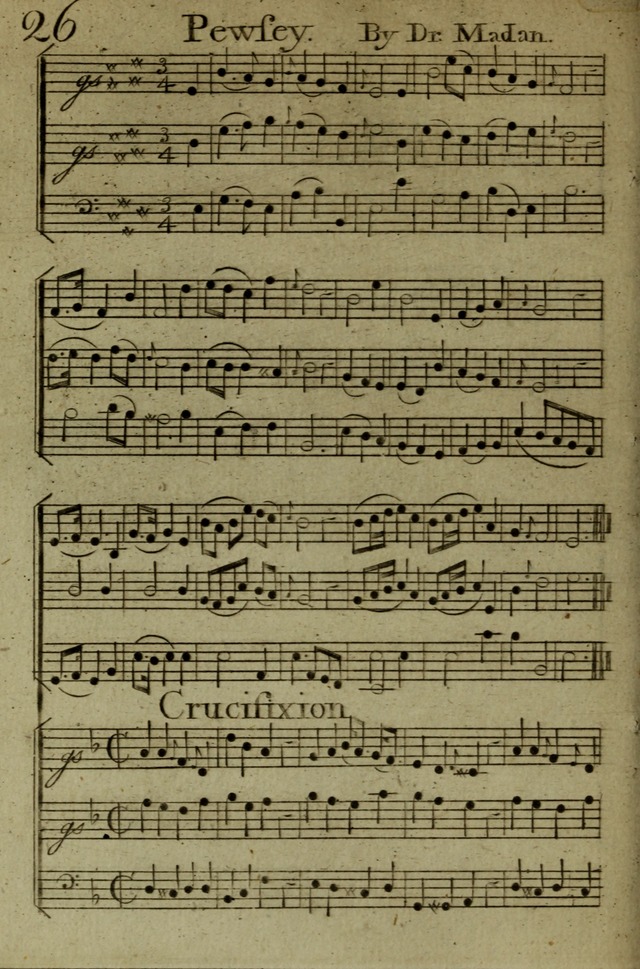 A Collection of Hymn Tunes from the most modern and approved authors page 26