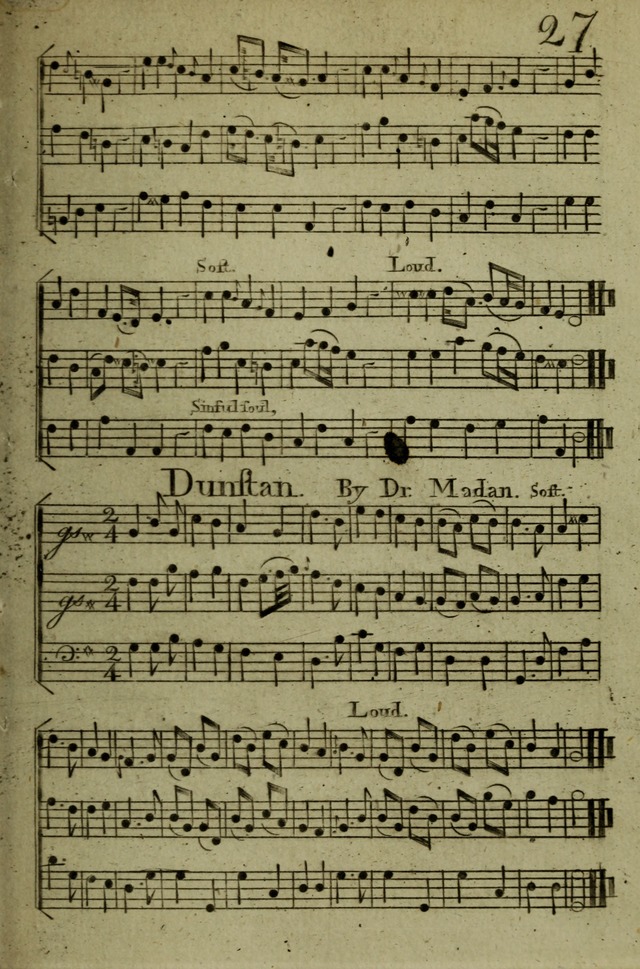 A Collection of Hymn Tunes from the most modern and approved authors page 27