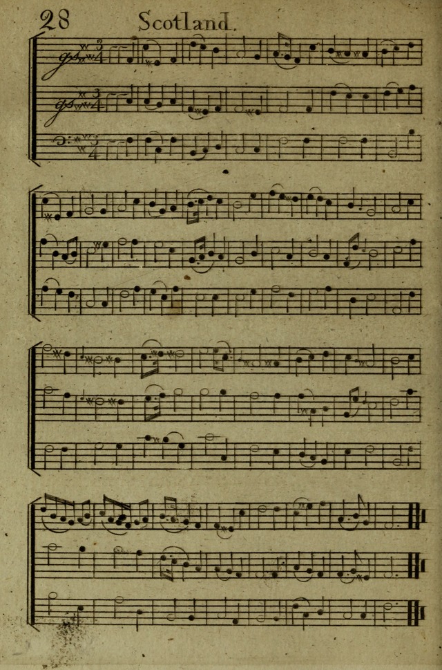 A Collection of Hymn Tunes from the most modern and approved authors page 28