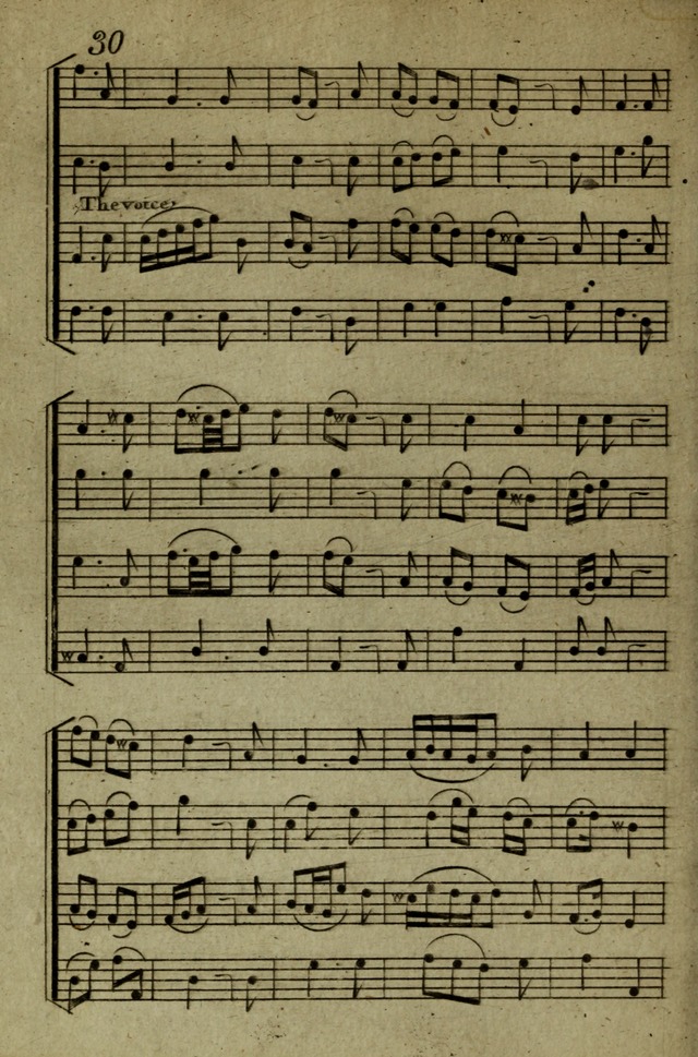A Collection of Hymn Tunes from the most modern and approved authors page 30