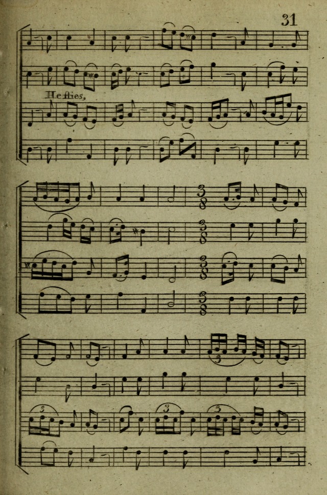 A Collection of Hymn Tunes from the most modern and approved authors page 31