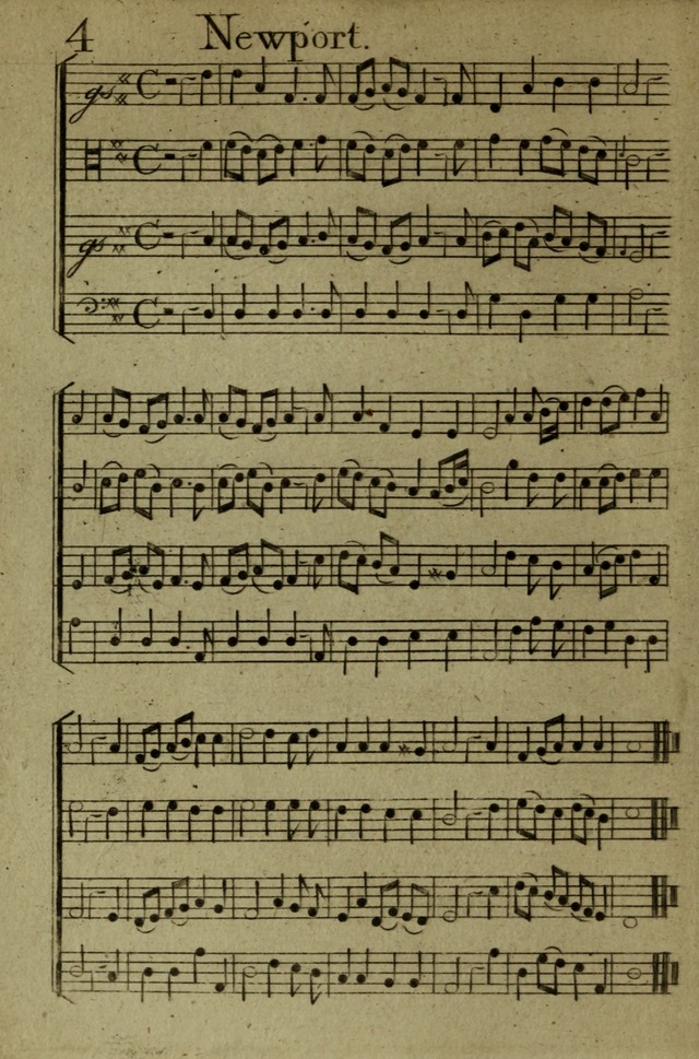 A Collection of Hymn Tunes from the most modern and approved authors page 4