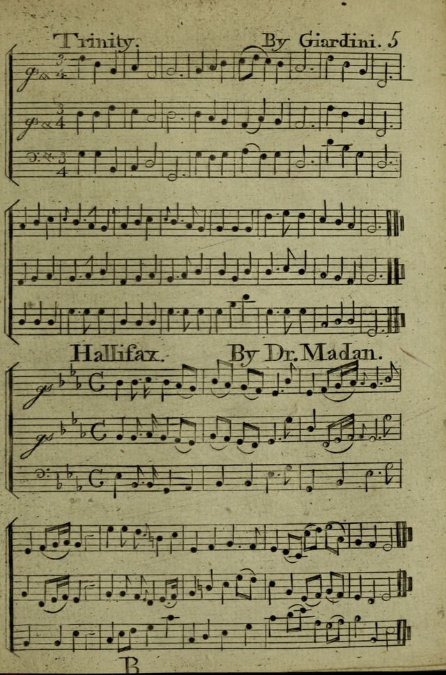A Collection of Hymn Tunes from the most modern and approved authors page 5