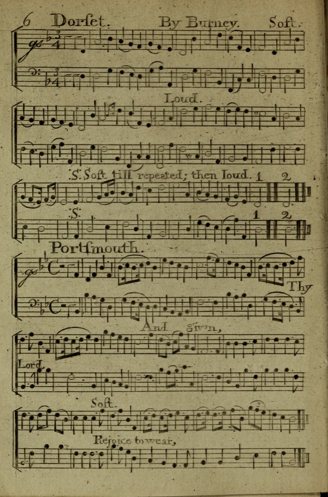 A Collection of Hymn Tunes from the most modern and approved authors page 6