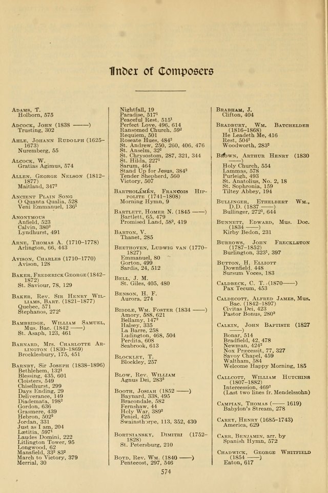Church Hymns and Tunes page 574