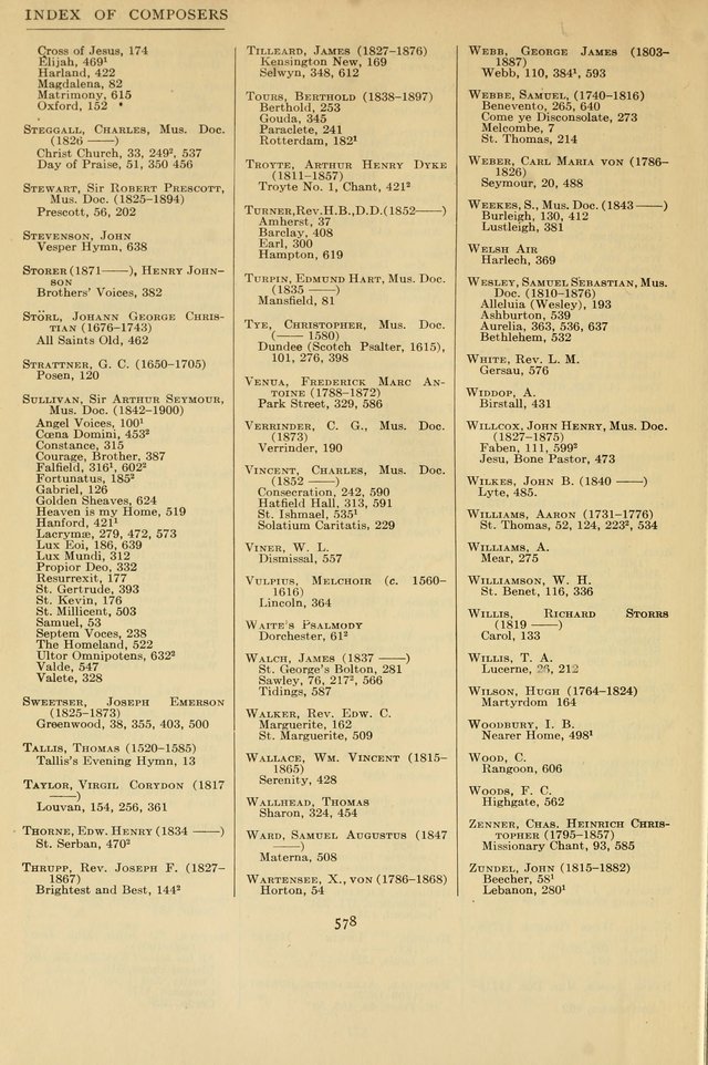 Church Hymns and Tunes page 578