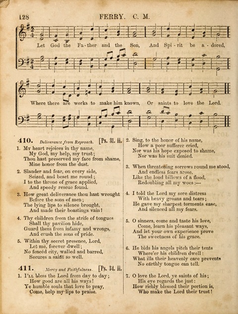 Congregational Hymn and Tune Book; containing the Psalms and Hymns of the General Association of Connecticut, adapted to Suitable Tunes page 128