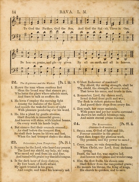 Congregational Hymn and Tune Book; containing the Psalms and Hymns of the General Association of Connecticut, adapted to Suitable Tunes page 14