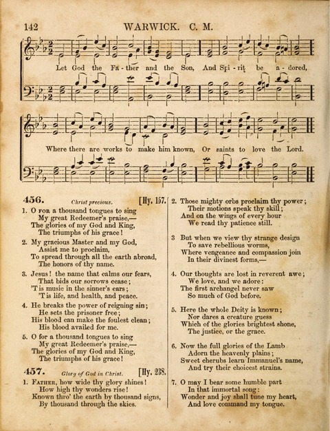 Congregational Hymn and Tune Book; containing the Psalms and Hymns of the General Association of Connecticut, adapted to Suitable Tunes page 142