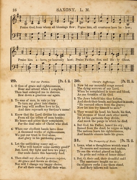 Congregational Hymn and Tune Book; containing the Psalms and Hymns of the General Association of Connecticut, adapted to Suitable Tunes page 16