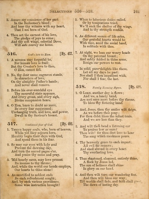 Congregational Hymn and Tune Book; containing the Psalms and Hymns of the General Association of Connecticut, adapted to Suitable Tunes page 161
