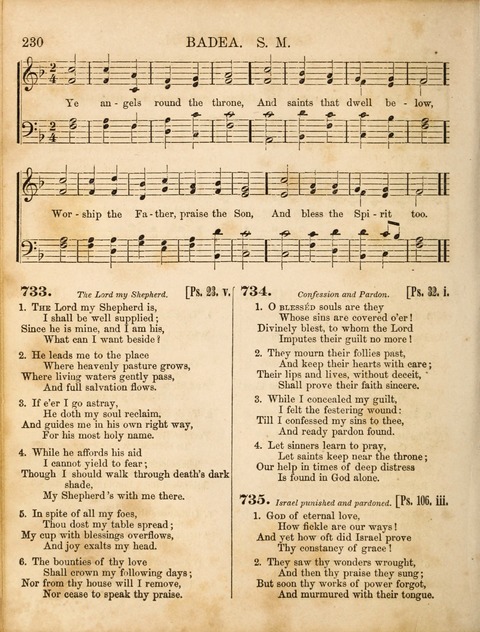 Congregational Hymn and Tune Book; containing the Psalms and Hymns of the General Association of Connecticut, adapted to Suitable Tunes page 230