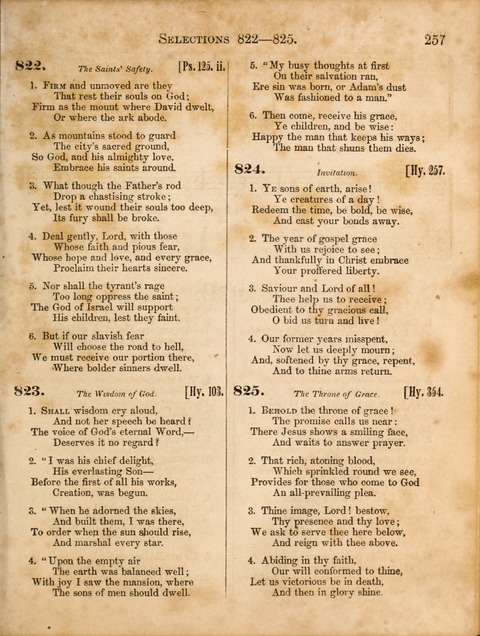 Congregational Hymn and Tune Book; containing the Psalms and Hymns of the General Association of Connecticut, adapted to Suitable Tunes page 257