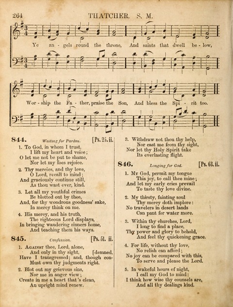 Congregational Hymn and Tune Book; containing the Psalms and Hymns of the General Association of Connecticut, adapted to Suitable Tunes page 264