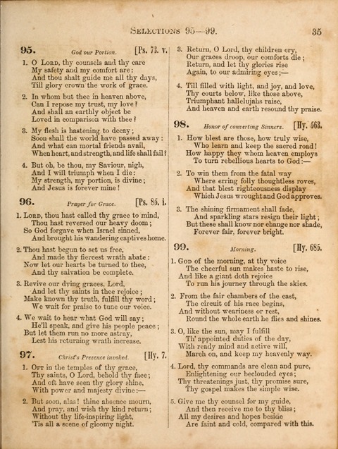 Congregational Hymn and Tune Book; containing the Psalms and Hymns of the General Association of Connecticut, adapted to Suitable Tunes page 35