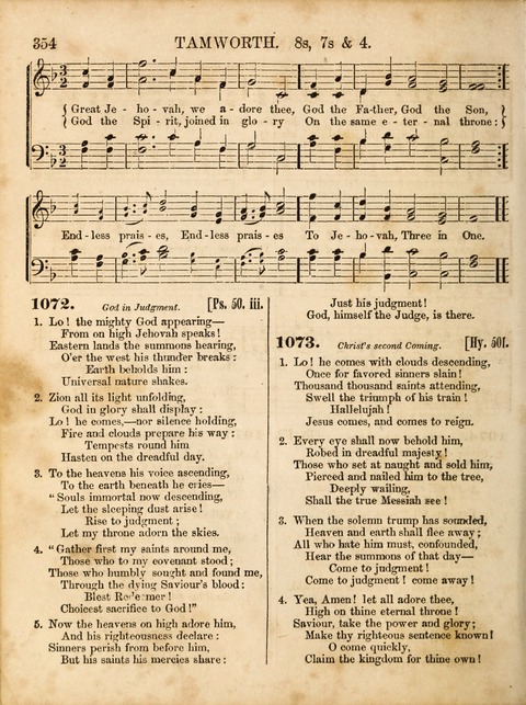 Congregational Hymn and Tune Book; containing the Psalms and Hymns of the General Association of Connecticut, adapted to Suitable Tunes page 356