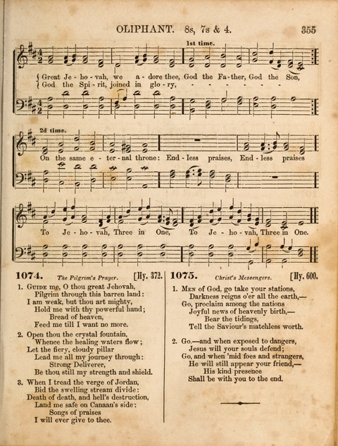 Congregational Hymn and Tune Book; containing the Psalms and Hymns of the General Association of Connecticut, adapted to Suitable Tunes page 357