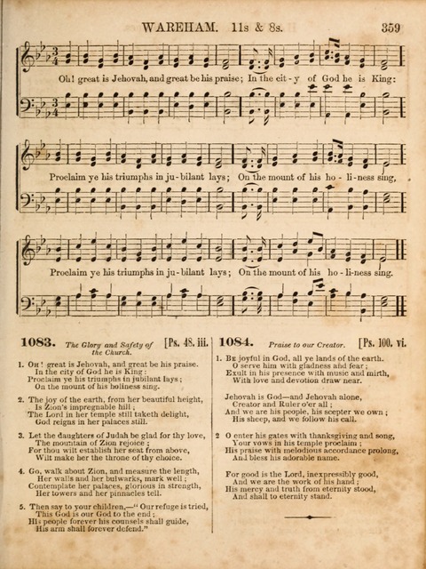 Congregational Hymn and Tune Book; containing the Psalms and Hymns of the General Association of Connecticut, adapted to Suitable Tunes page 361