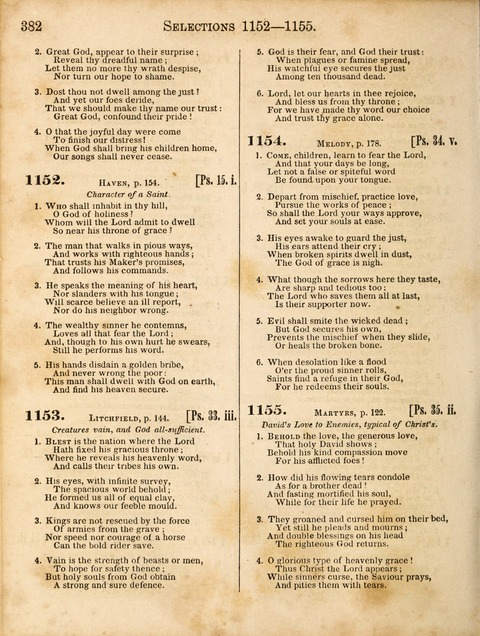 Congregational Hymn and Tune Book; containing the Psalms and Hymns of the General Association of Connecticut, adapted to Suitable Tunes page 384