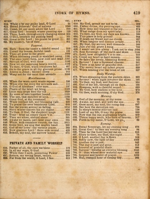 Congregational Hymn and Tune Book; containing the Psalms and Hymns of the General Association of Connecticut, adapted to Suitable Tunes page 423