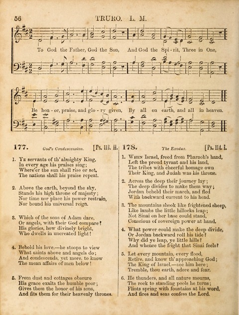 Congregational Hymn and Tune Book; containing the Psalms and Hymns of the General Association of Connecticut, adapted to Suitable Tunes page 56