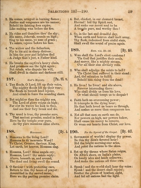 Congregational Hymn and Tune Book; containing the Psalms and Hymns of the General Association of Connecticut, adapted to Suitable Tunes page 59