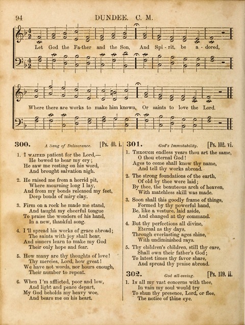 Congregational Hymn and Tune Book; containing the Psalms and Hymns of the General Association of Connecticut, adapted to Suitable Tunes page 94